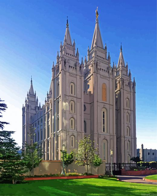 Lds Salt Lake Temple Utah Painting By Numberss.png
