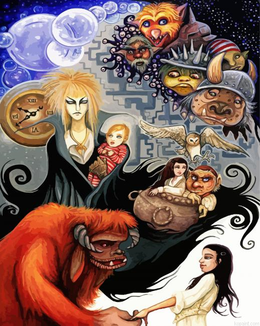 Labyrinth Fantasy Film Painting By Numberss.png