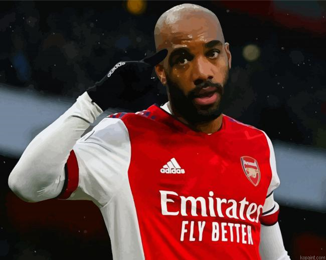 Lacazette Arsenal Player Painting By Numberss.png