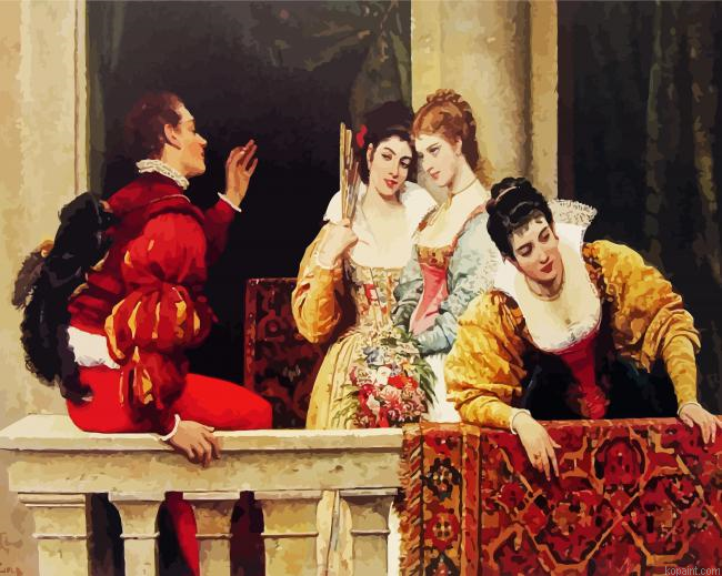 Ladies On Balcony Painting By Numberss.png