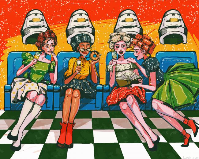 Ladies Party Illustration Painting By Numberss.png