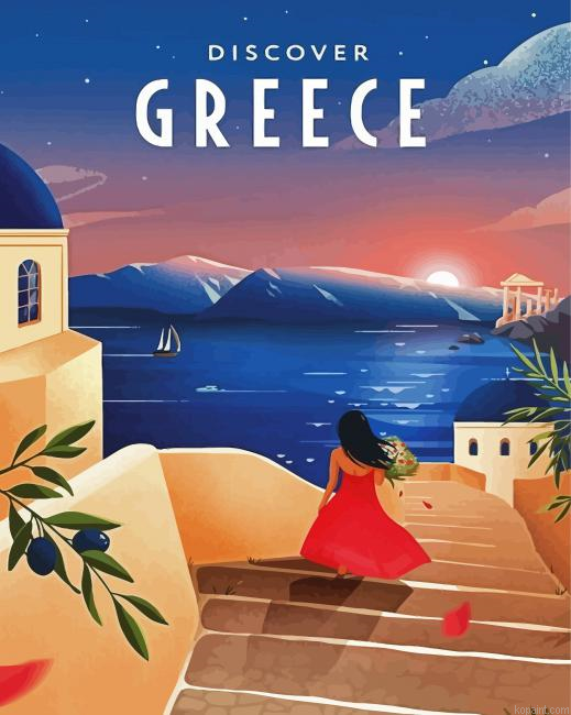 Lady In Greece Painting By Numberss.png