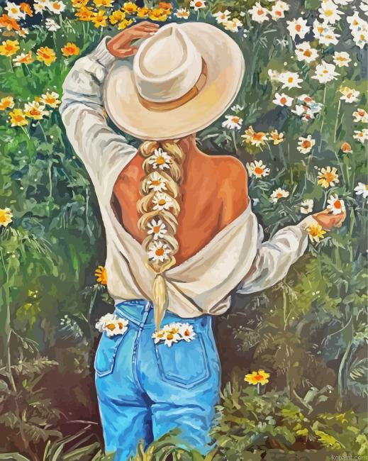 Lady In White Hat Painting By Numberss.png