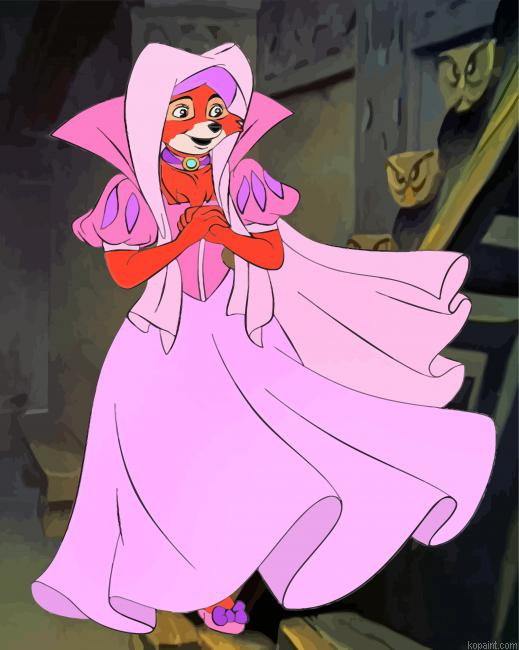 Lady Marian In Pink Dress Painting By Numberss.png