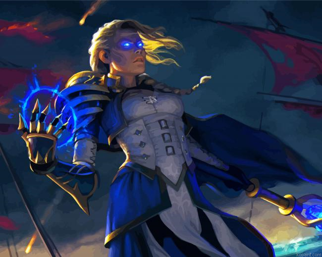 Lady Proudmoore World Of Warcraft Game Painting By Numberss.png