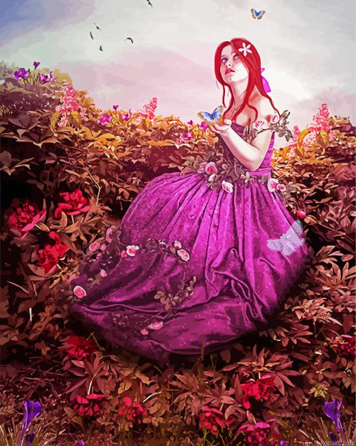 Lady Rose Paint By Numbers