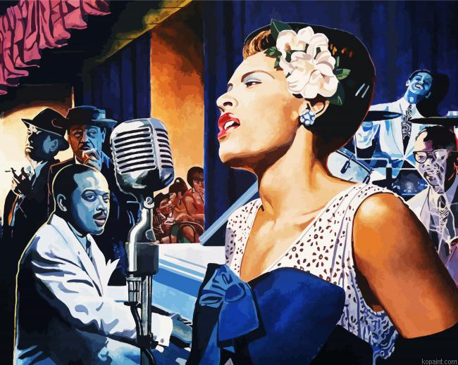 Lady Singing Paint By Numbers