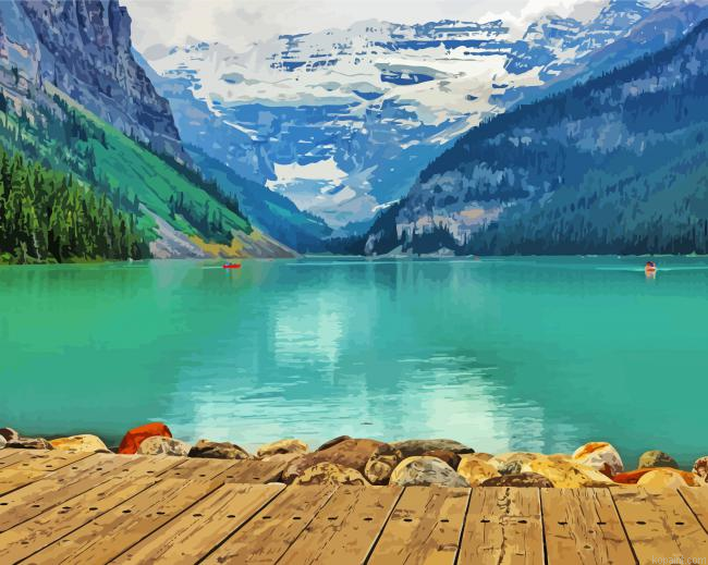 Lake Alps Nature Painting By Numberss.png