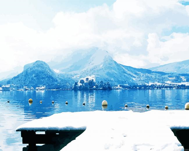 Lake Annecy In Winter Painting By Numberss.png
