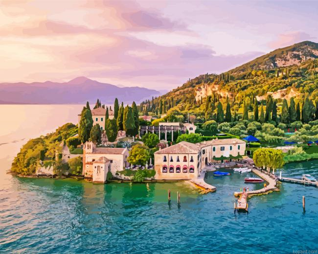 Lake Garda Italy Paint By Numbers