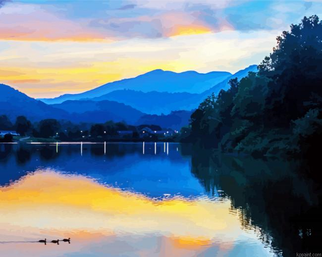 Lake Junaluska Landscape Painting By Numberss.png