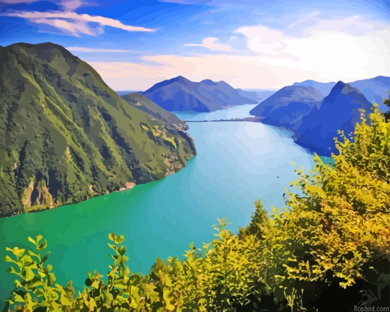 Lake Lugano Landscape Painting By Numberss.png