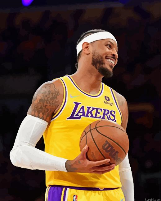 Lakers Carmelo Anthony Painting By Numberss.png