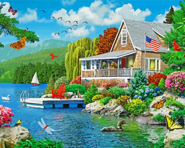 Lakeside Memories Paint By Numbers
