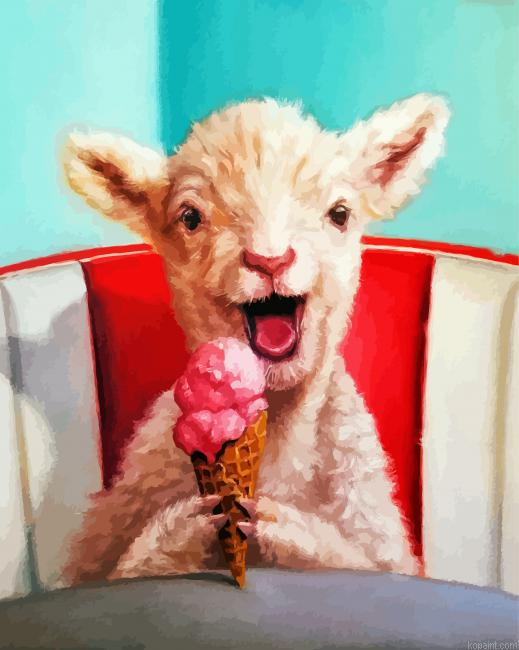 Lamb Eating Ice Cream Painting By Numberss.png