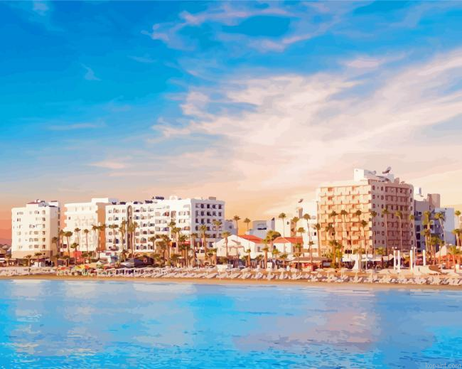 Larnaca Buildings Painting By Numberss.png