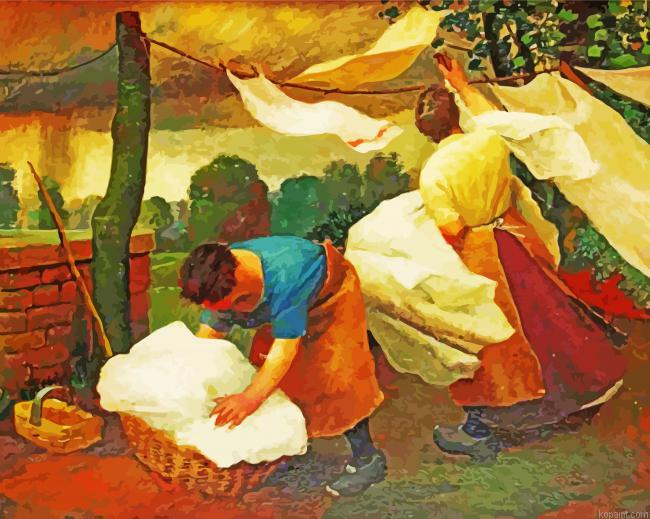 Laundry Time Art Painting By Numberss.png