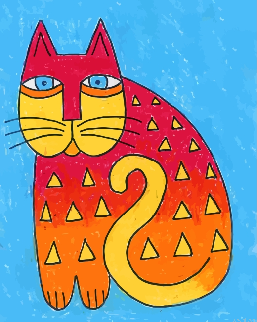 Laurel Burch Cat Art Painting By Numberss.png