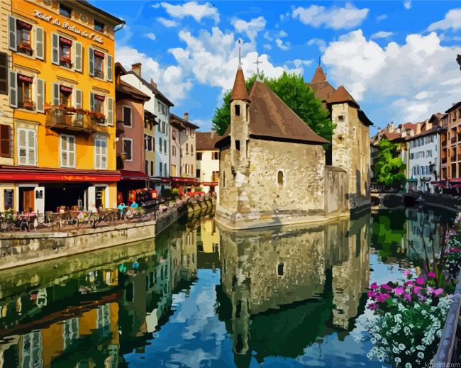 Le Palais De Ille Annecy Paint By Numbers