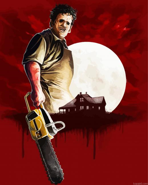 Leatherface Jackson Horrror Movie Painting By Numberss.png