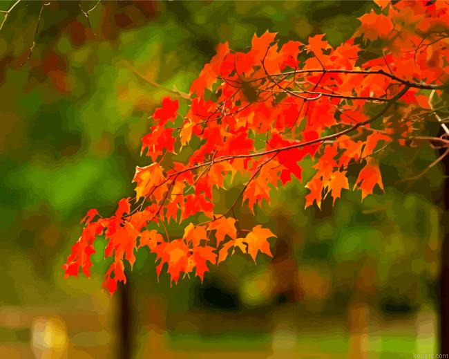 Leaves Foliage Painting By Numberss.png
