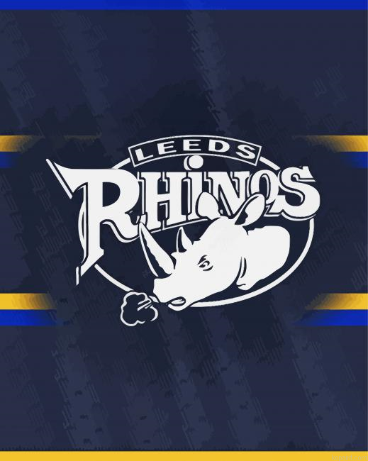 Leeds Rhinos Rugby Logo Paint By Numbers