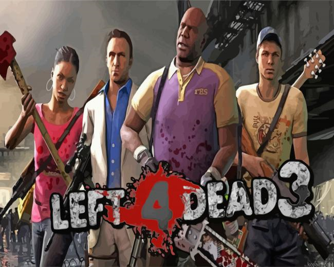 Left 4 Dead Poster Paint By Numbers