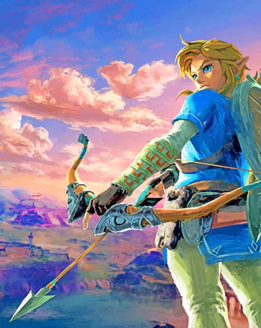 Legend Of Zelda Breath Of The Wild Console Games Painting By Numberss.png