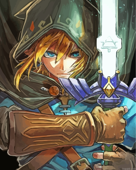 Legend Of Zelda Link Painting By Numberss.png