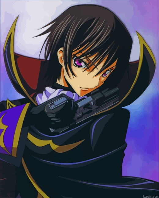 Lelouch Lamperouge Code Geass Anime Painting By Numberss.png