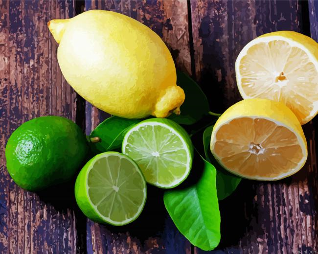 Lemons And Limes Painting By Numberss.png