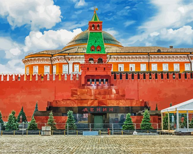 Lenin S Mausoleum At Red Square Russia Painting By Numberss.png