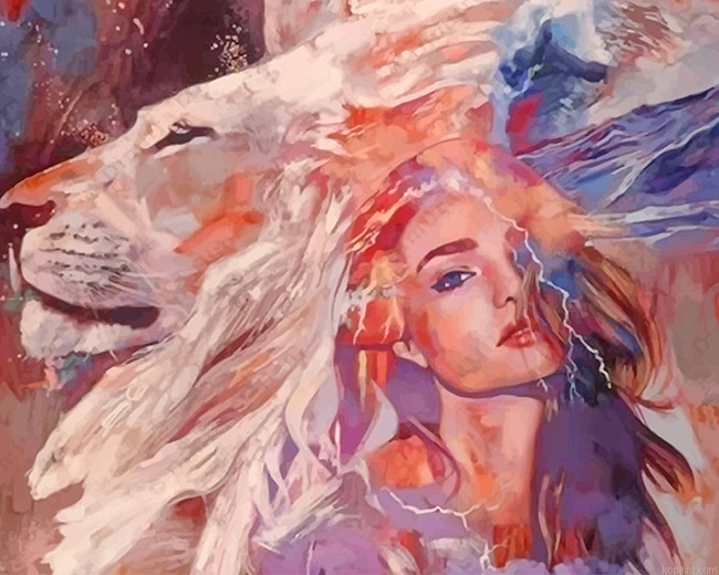 Leo Woman Two In One New Painting By Numberss.png