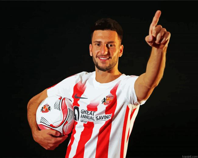 Leon Dajaku Sunderland Afc Painting By Numberss.png
