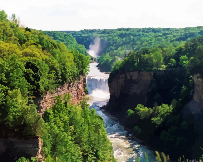 Letchworth State Park Landscape Painting By Numberss.png