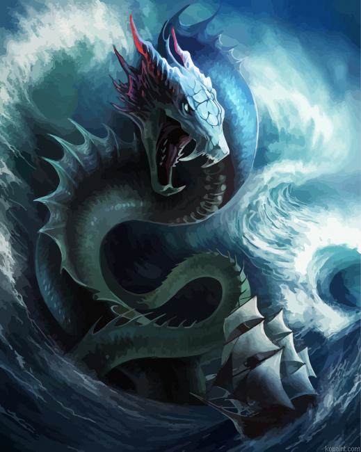 Leviathan In Sea Painting By Numberss.png