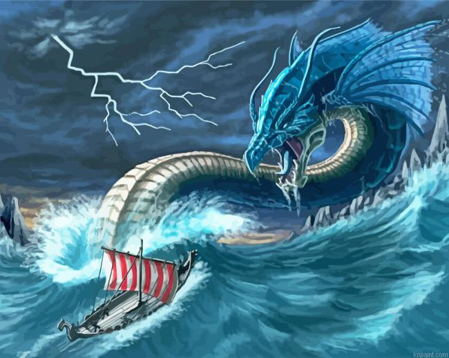 Leviathan Sea Serpent Art Painting By Numberss.png