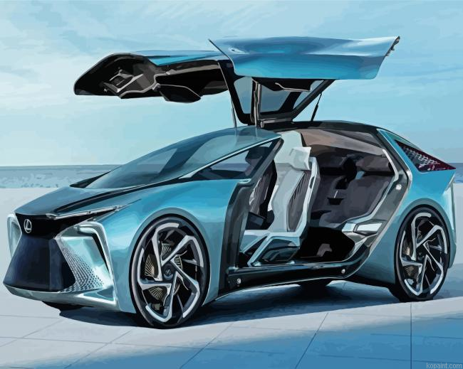 Lexus Sport Car Painting By Numberss.png