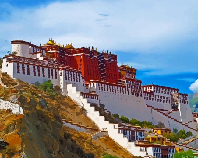 Lhasa Potala Palace Building Painting By Numberss.png