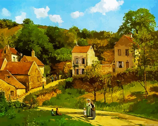 Lhermitage At Pontoise Pissarro Art Painting By Numberss.png
