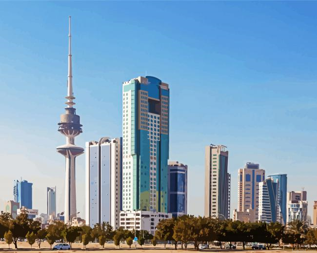 Liberation Tower Kuwait Painting By Numberss.png