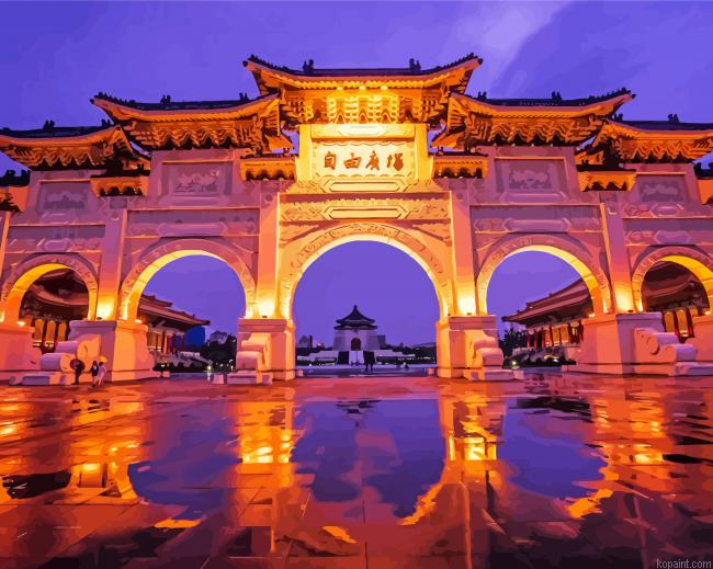 Liberty Square Arch Taiwan Painting By Numberss.png