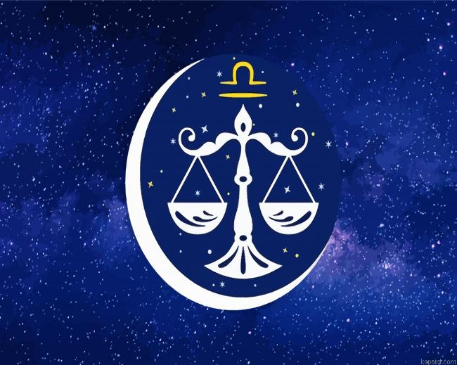Libra Zodiac Sign Painting By Numberss.png