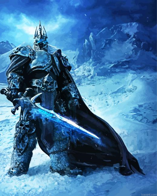 Lich King Arthas Menethil Painting By Numberss.png