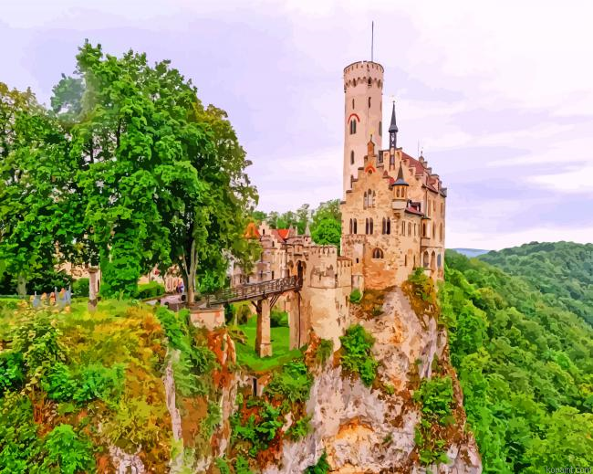 Lichtenstein Castle Germany Painting By Numberss.png