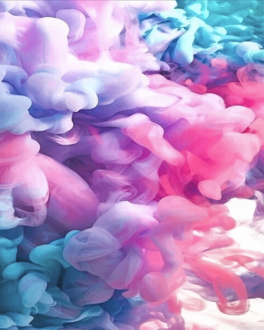 Light Colorful Smoke New Painting By Numberss.png