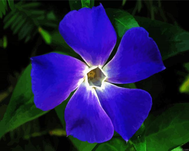Light Indigo Flower Painting By Numberss.png