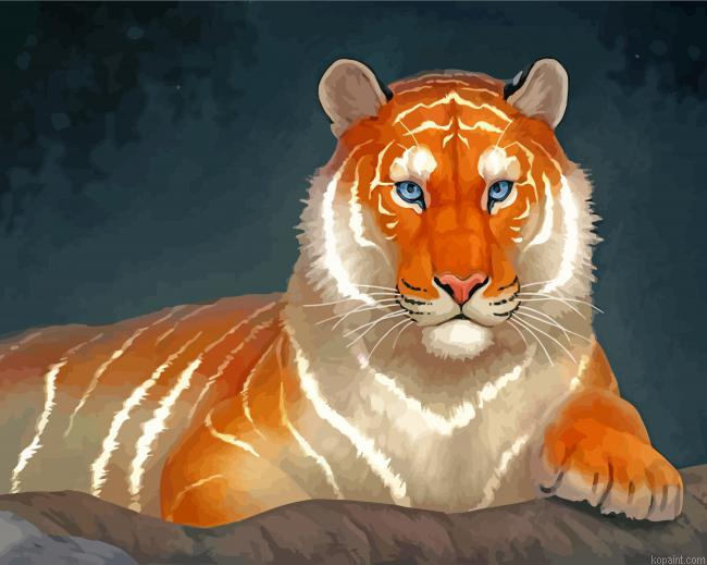 Light Tiger Painting By Numberss.png