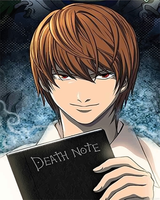 Light Yagami Death Note New Painting By Numberss.png