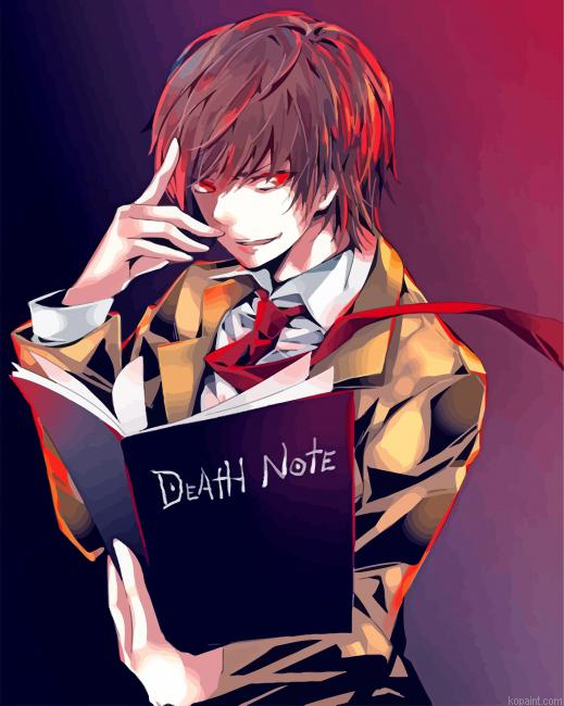 Light Yagami Paint By Numbers